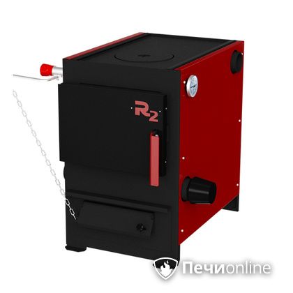 Твердотопливный котел Термокрафт R2 9 кВт конфорка термометр круглый выход в Бронницах